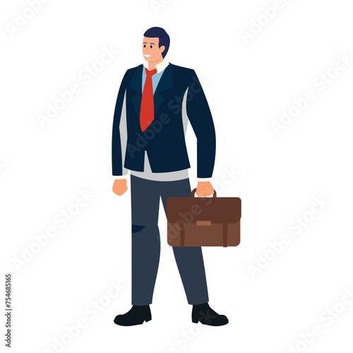 Businessman avatar  best look illustration