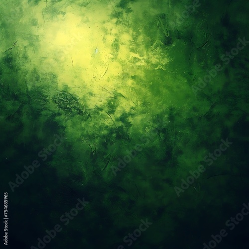 A green background with a yellow spot in the middle