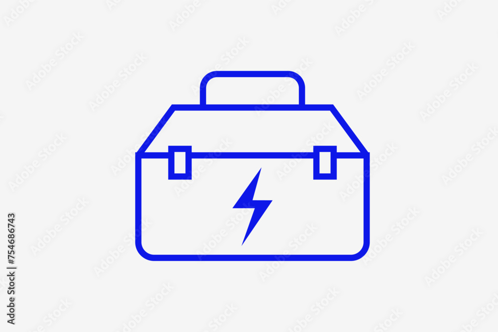 battery illustration in line style design. Vector illustration. battery illustration in line style design. Vector illustration.