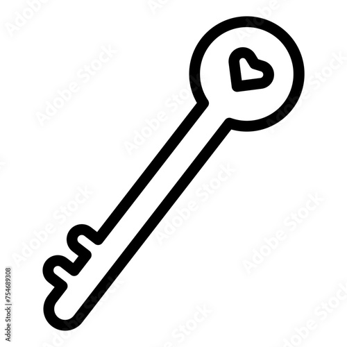 key heat love icon