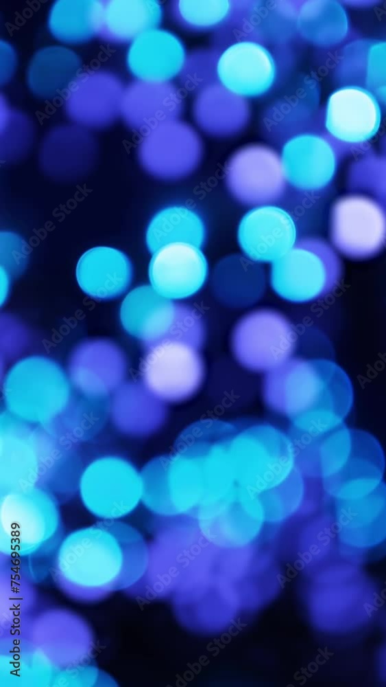 Abstract Blue Bokeh Background, Soft Moving Particles Defocus Abstract Blue Bokeh Background, Soft Moving Particles Defocus