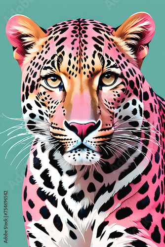 Pink leopard print, cat spots