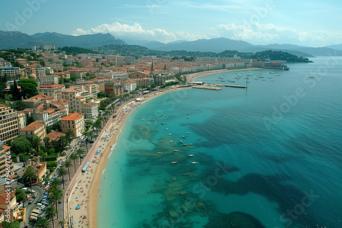 Aerial of Cannes France