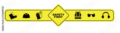 safety first sign	