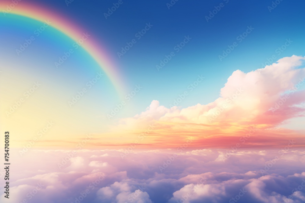 Illustration of a rainbow Illustration of a rainbow