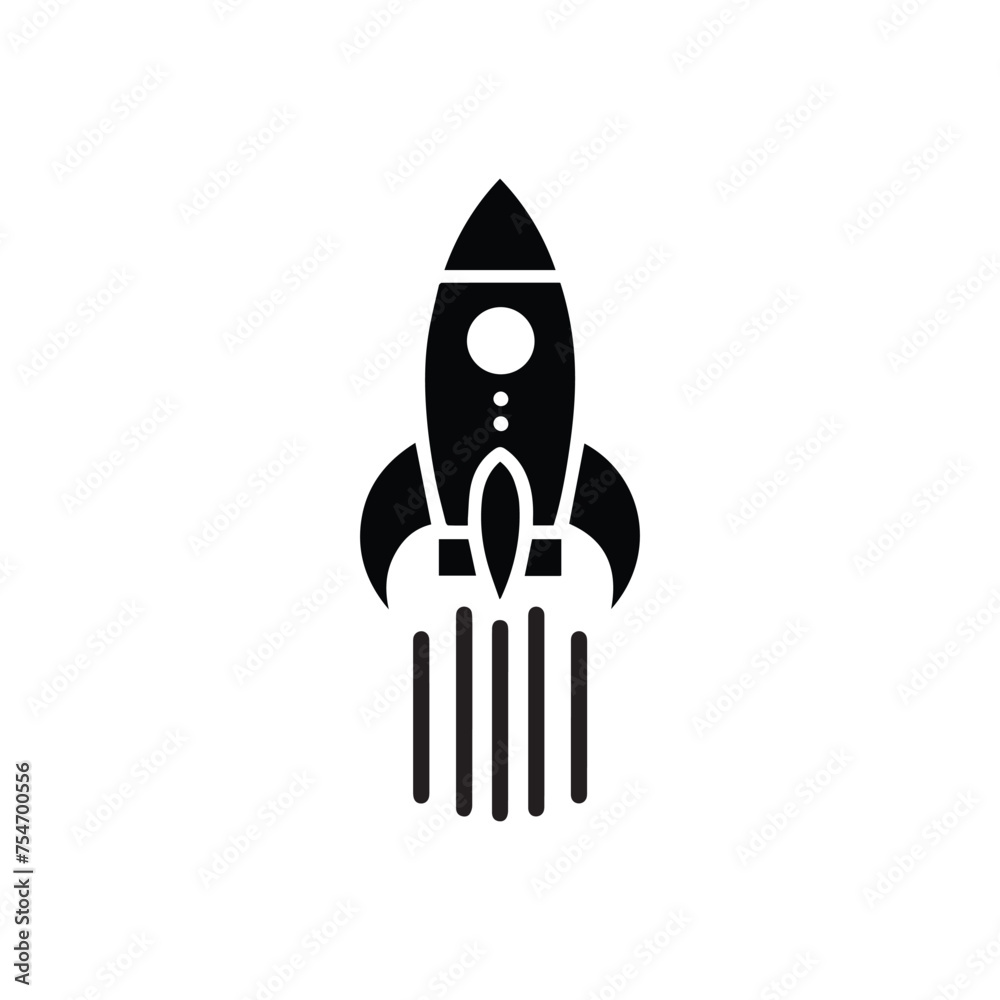 rocket icon vector