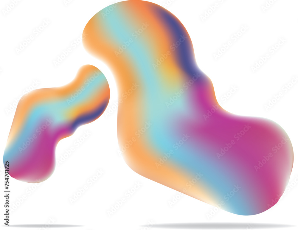 Fototapeta premium Sleek Modern Gradients Abstract Web Art