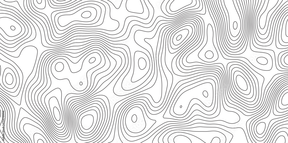 abstract white wave paper curved reliefs background. Vintage outdoors style. Geographic abstract grid. Geographic curved, vector illustration. seamless path isolated on a white background. - obrazy, fototapety, plakaty 