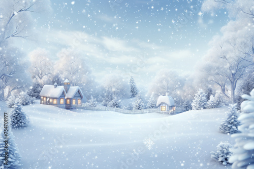 festive winter christmas background