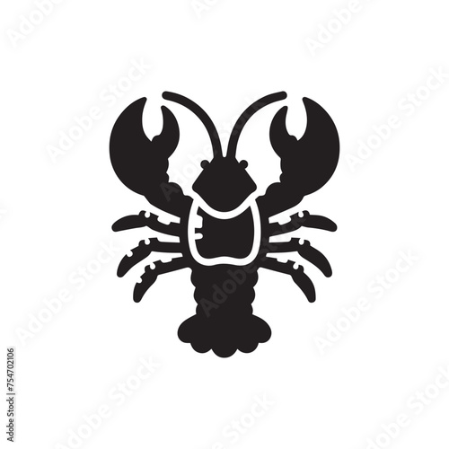 Crawfish icon vector