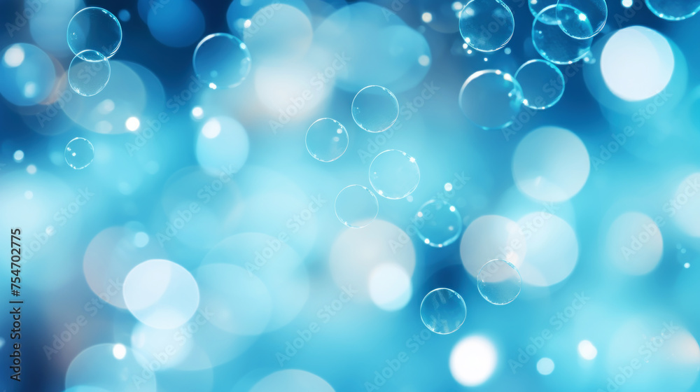 Abstract light blue background image with soft bokeh. Generative AI Abstract light blue background image with soft bokeh. Generative AI