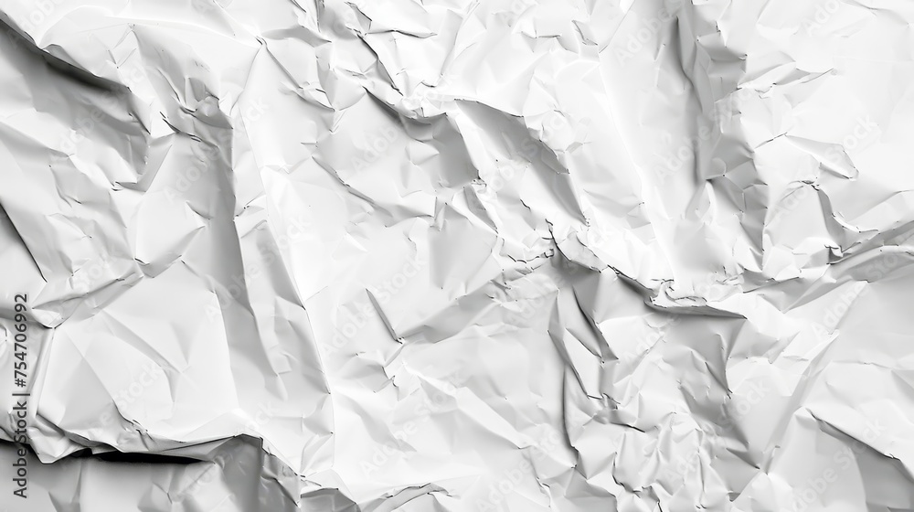 Crumpled white paper texture Crumpled white paper texture