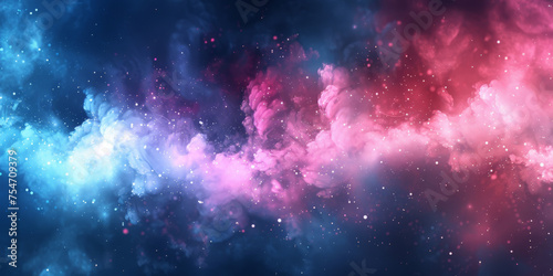 background with space,Clouds streak across the Milky Way, galaxy with stars on night starry sky Panorama view universe space,purple teal blue galaxy nebula cosmos banner poster background photo