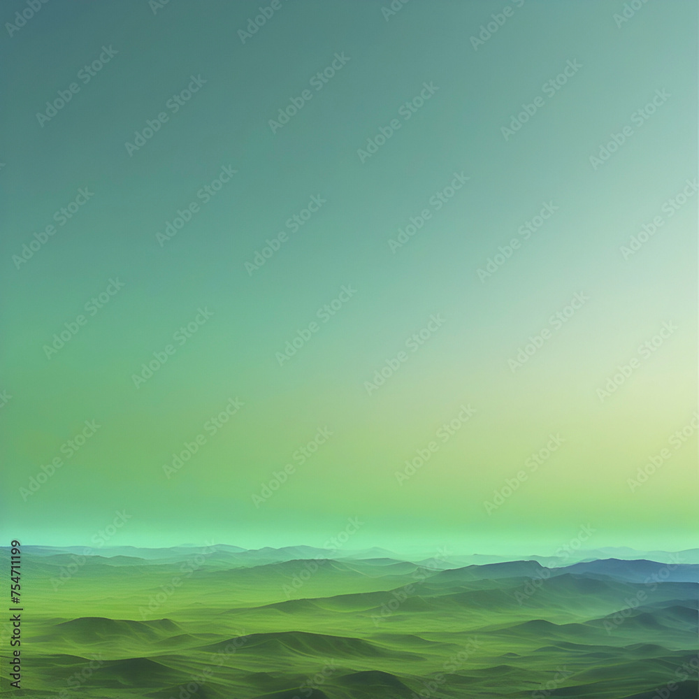 Blue and green skies with smooth color transition. Blue and green skies with smooth color transition.