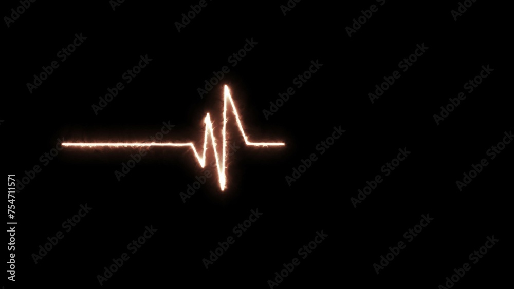 Abstract digital heartbeat signal icon illustration. Abstract digital heartbeat signal icon illustration.