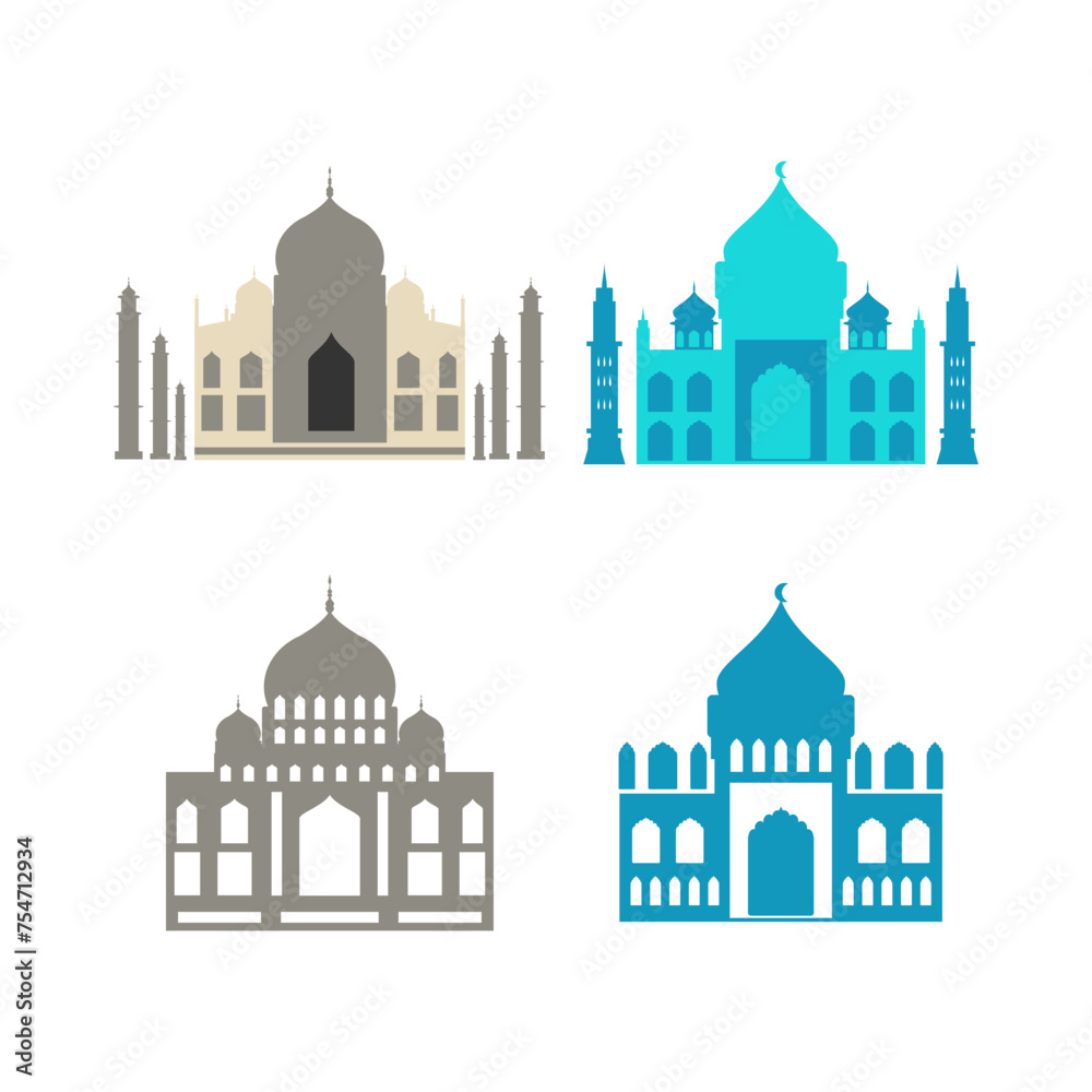 Mosque Ilustration Vector Theme Art