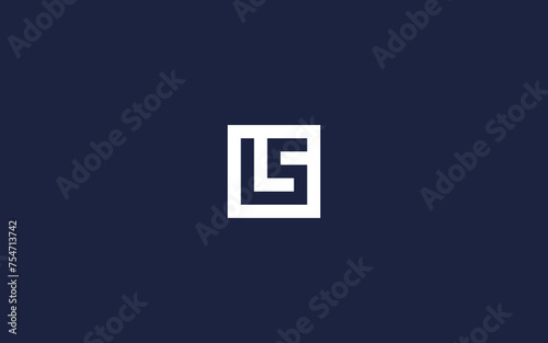 letter ls with square logo icon design vector design template inspiration