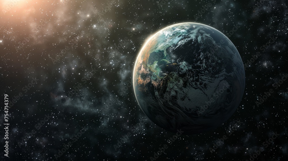 Fototapeta premium Exoplanets In Deep Space
