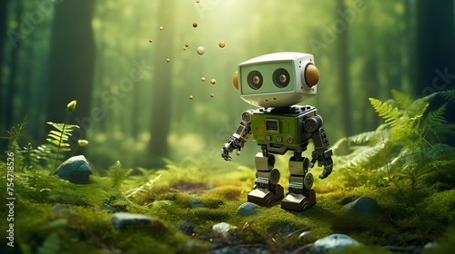 Little robot in the forest © Serene