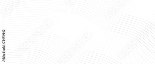 Vector abstract background, curved with diagonal lines, gray color of the pattern of lines on white background.