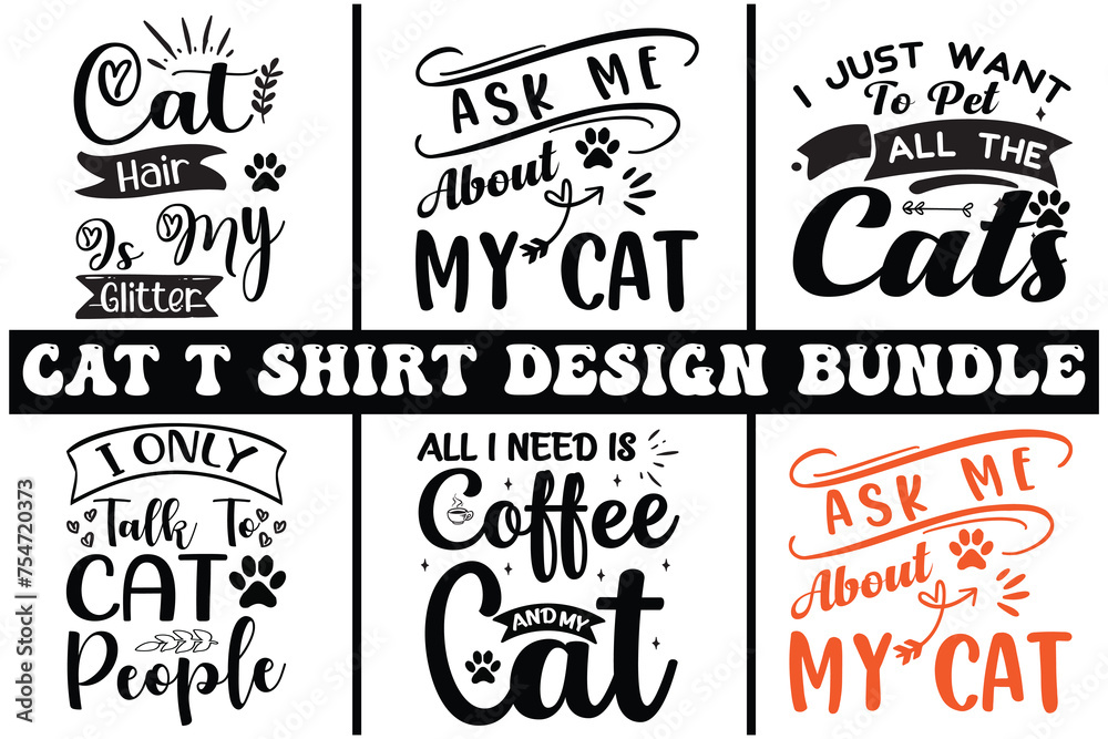 cat t shirt design bundle cat t shirt design bundle