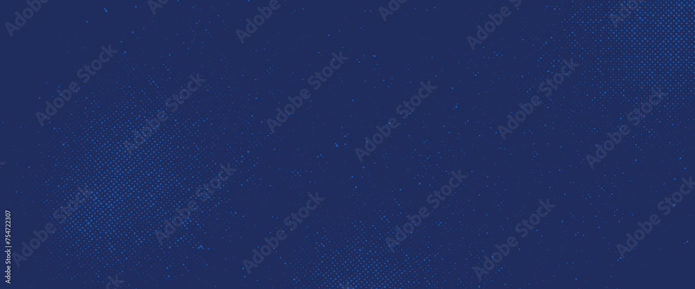 blue color pattern gradient texture background. Pop art comic sport style vector illustration Dots Abstract dark blue background with corporate concept grunge design
