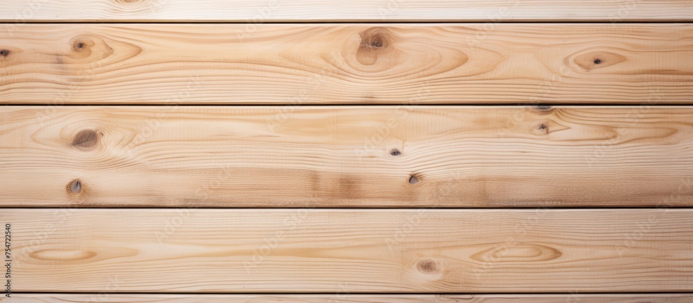 A detailed view of a light soft wood surface with knots and intricate grain patterns. The knots add character and texture to the wooden wall, creating a visually interesting composition. A detailed view of a light soft wood surface with knots and intricate grain patterns. The knots add character and texture to the wooden wall, creating a visually interesting composition.