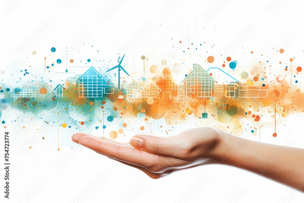 Photo inspiration: Picture Idea: Smart Home Circular Economy Ev Electric Car Wallbox Smart Technology