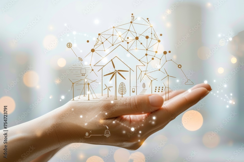 Beautiful view of Home Automation And Renewable Energy