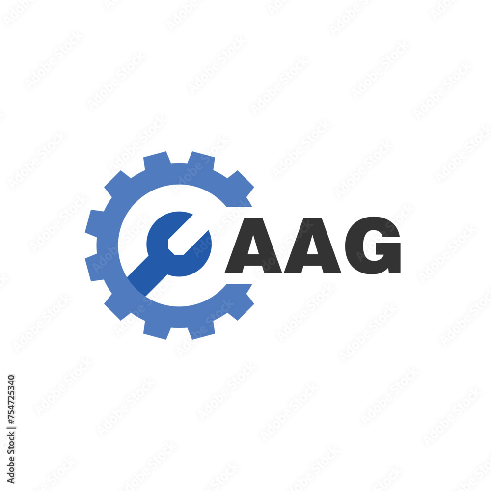 AAG letter logo design on white background. AAG logo. AAG creative ...
