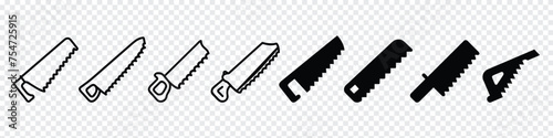 saw icon, The saw icon. Saw symbol. saw cut sawing icon, Hand saw or handsaw carpentry tool flat vector icon, Carpeting equipment like a blade saw icon