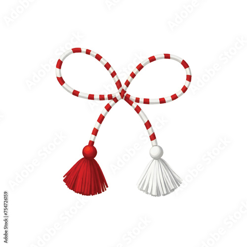 martisor talisman, gift, traditional accessory for holiday of early spring in Romania and Moldova