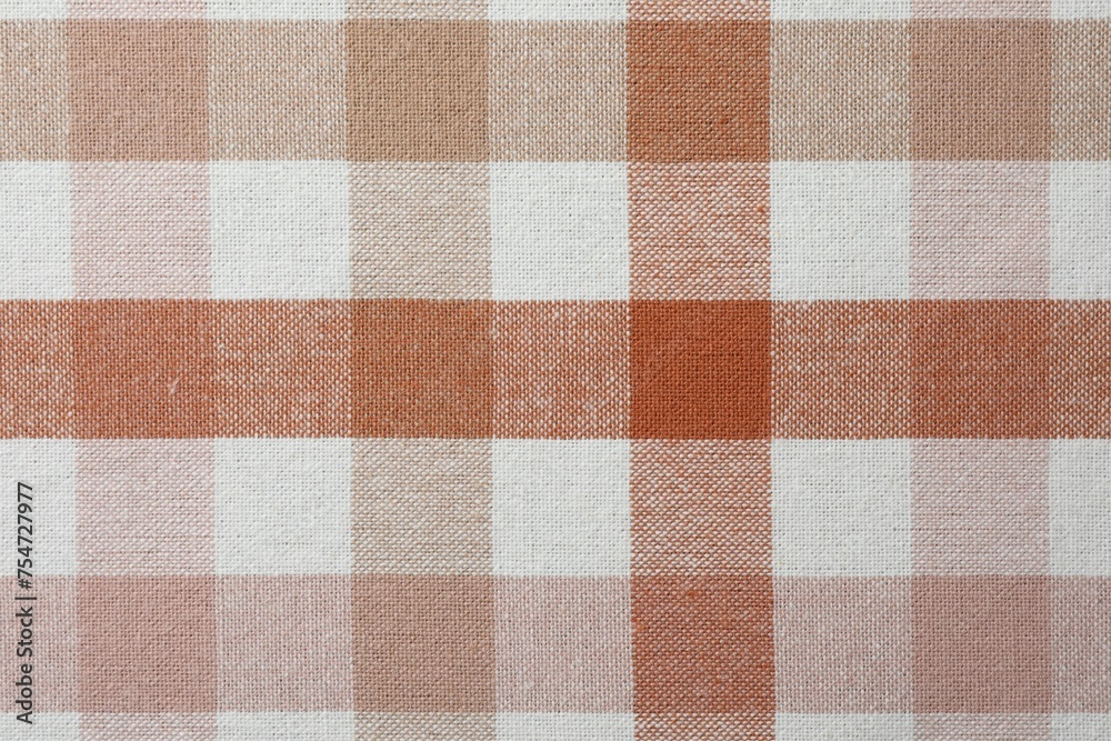 Texture of checkered fabric as background, top view Texture of checkered fabric as background, top view
