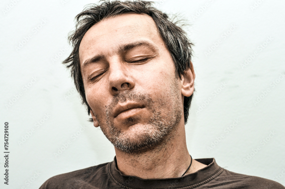 Young man suffering from toothache pain Young man suffering from toothache pain