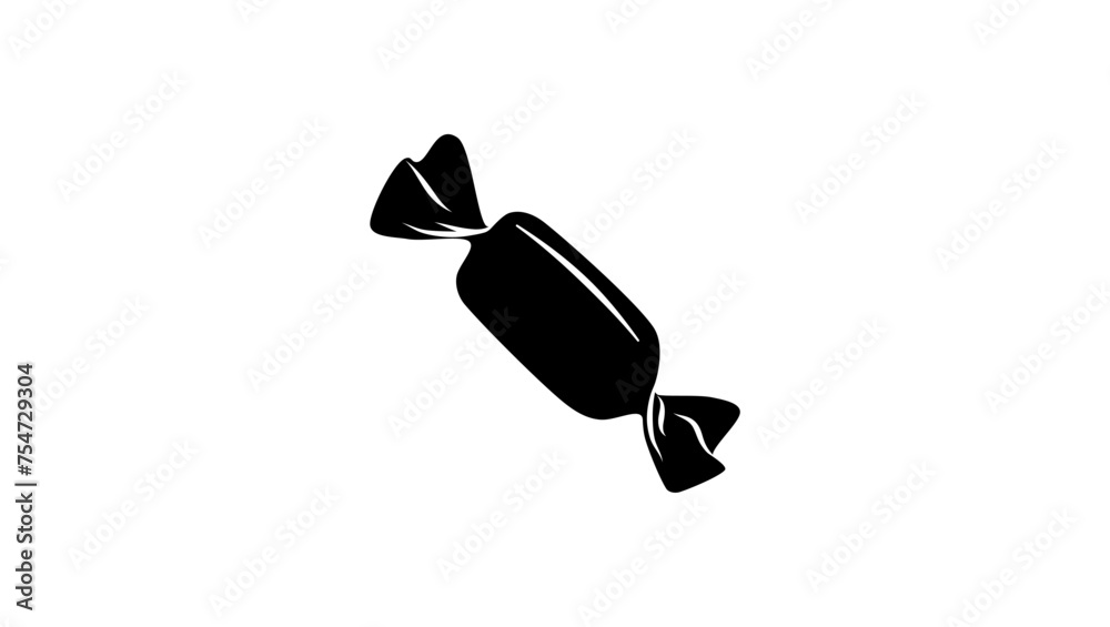 sweet candy, black isolated silhouette sweet candy, black isolated silhouette