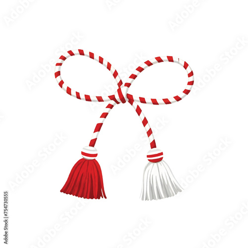 martisor talisman, gift, traditional accessory for holiday of early spring in Romania and Moldova