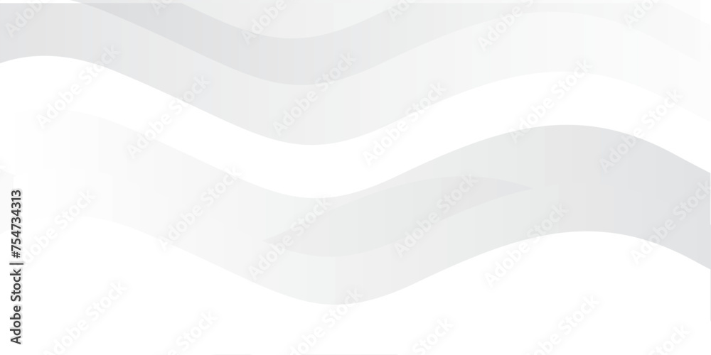 Obraz premium Abstract white and gray color, modern design stripes background with geometric round shape. Vector illustration. 