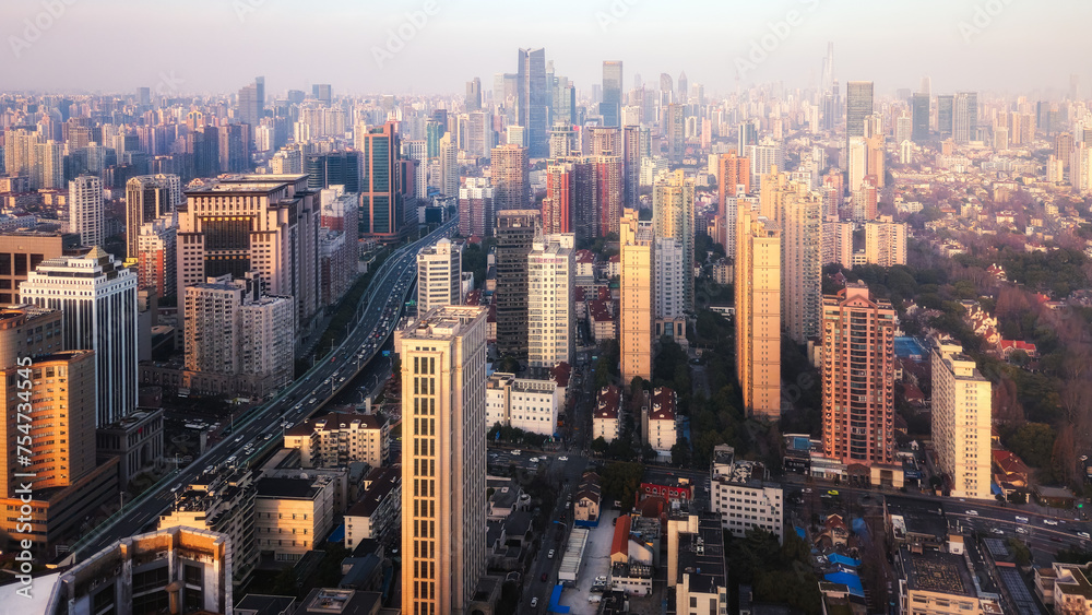 Fototapeta premium Shanghai City Skyline