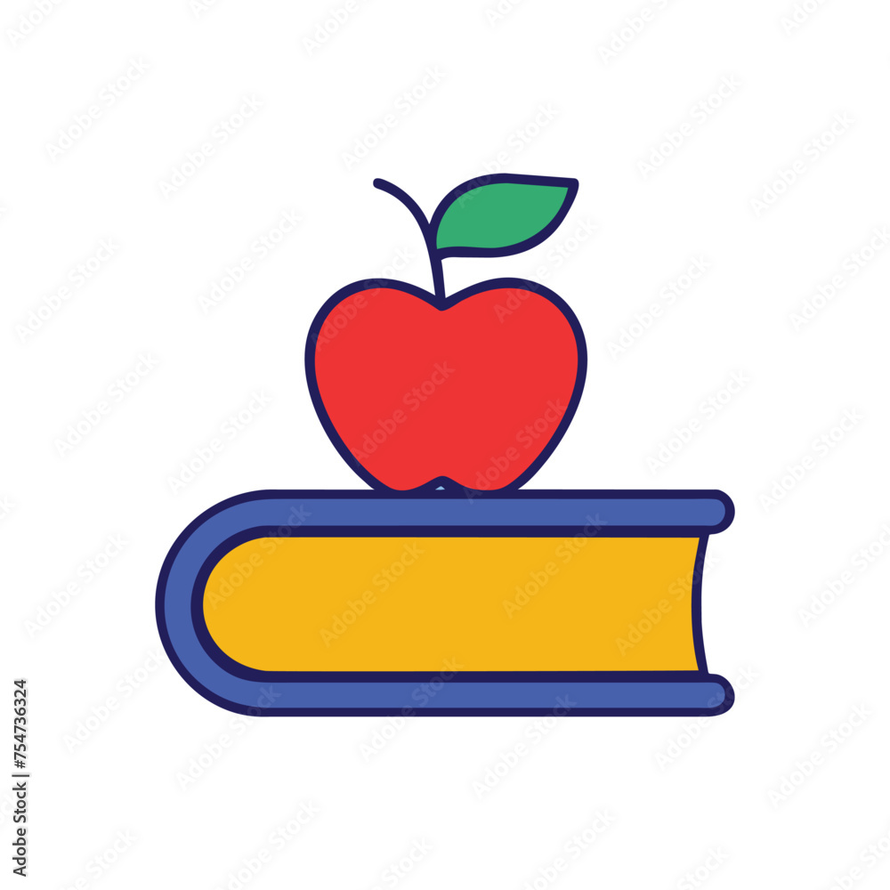 2S Education Icon Set flat color style 2S Education Icon Set flat color style