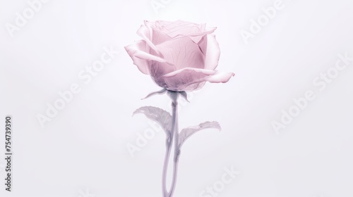 pink rose with drops