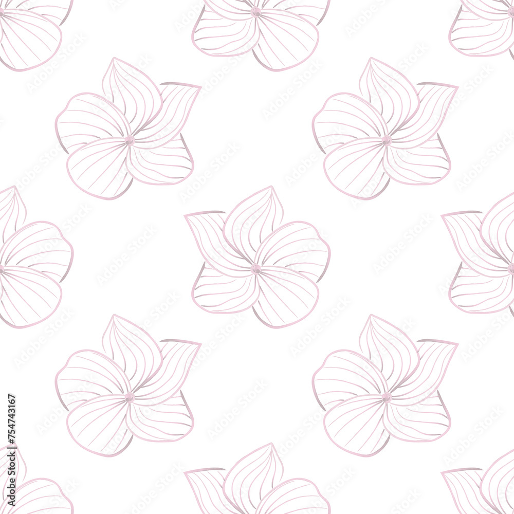Tropical seamless pattern with orchids. Floral tile print. Orchids background.