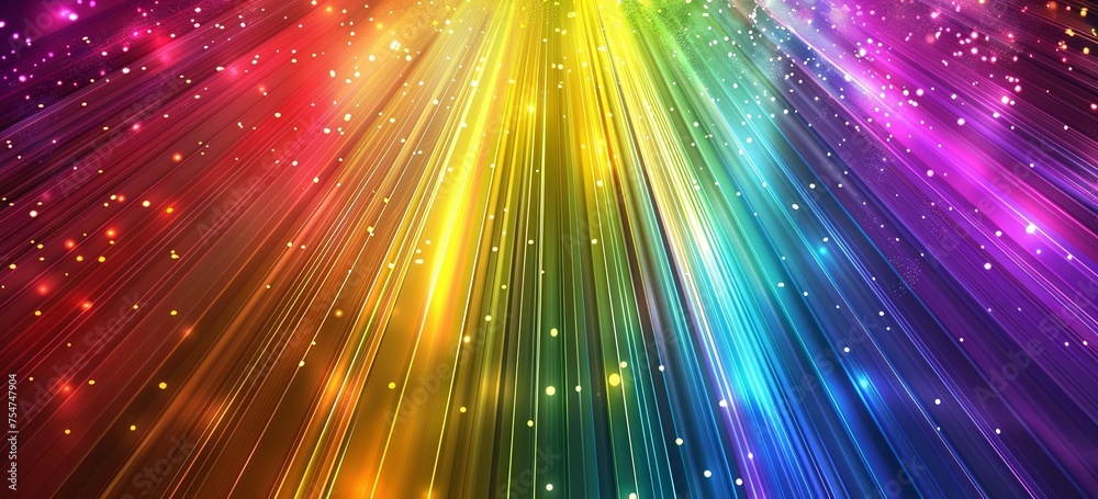 Obraz premium Beautiful rainbow rays background with color gradient.