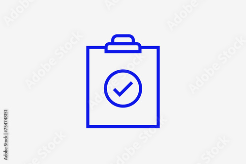 questionnaire illustration in line style design. Vector illustration.