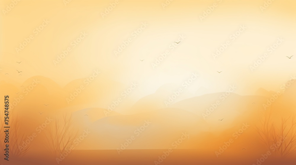 A golden sky at dawn serves as an abstract background, evoking a sense of tranquility and serenity with its warm hues.