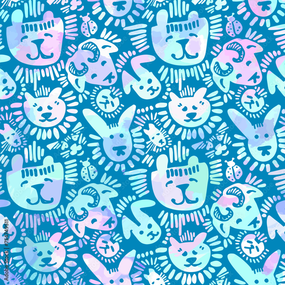 seamless pattern with animal