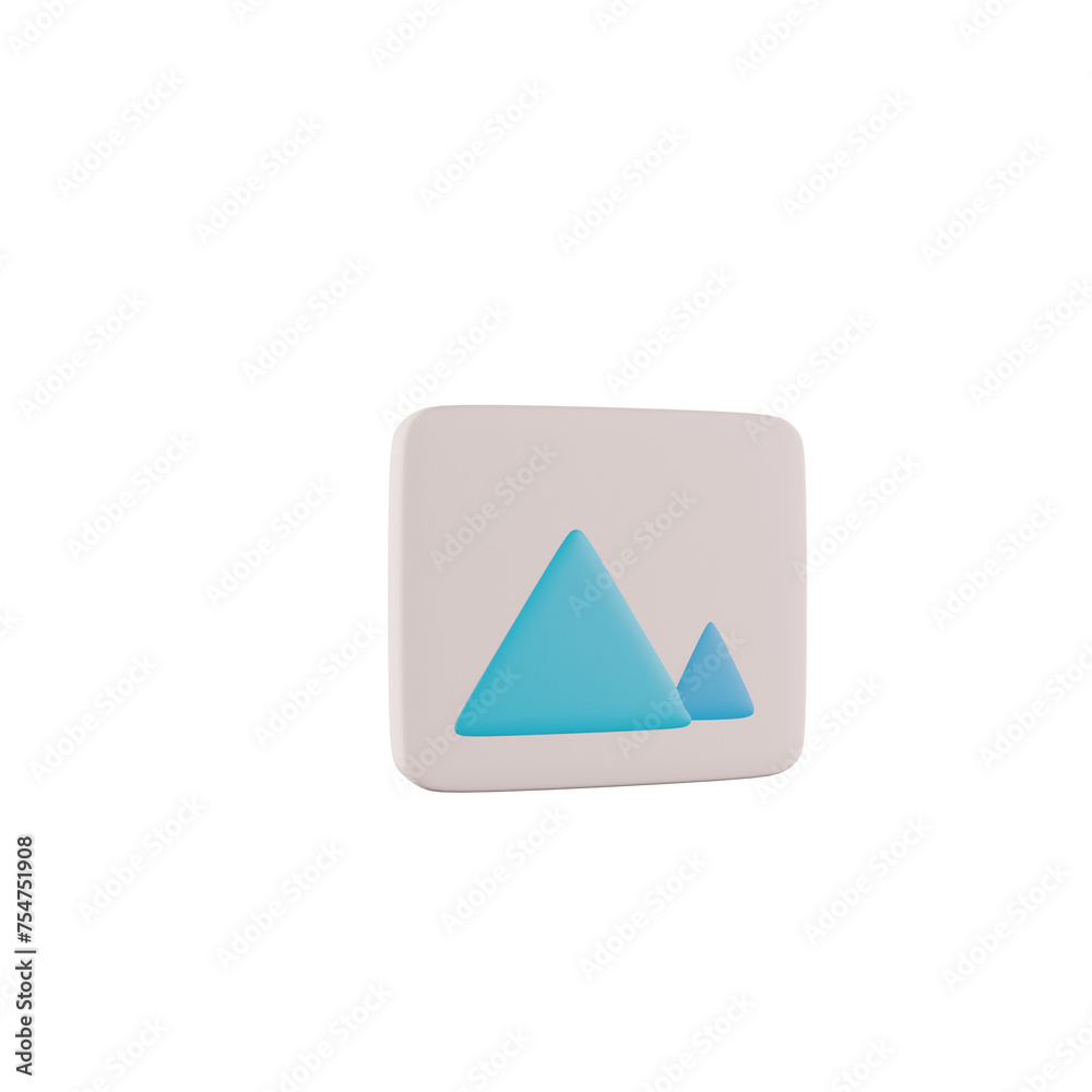 3D Gallery Icon Photos Transparant 3D Gallery Icon Photos Transparant