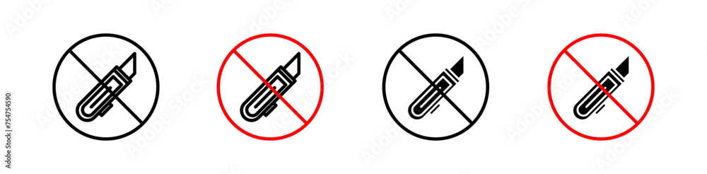 Do not cut icon vector set collection for web Do not cut icon vector set collection for web