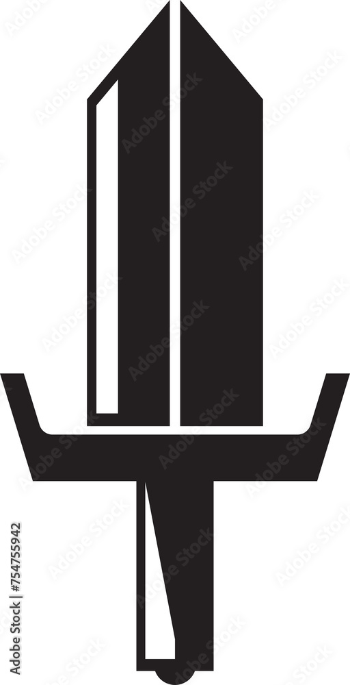Dagger Glyph Icon Dagger Glyph Icon