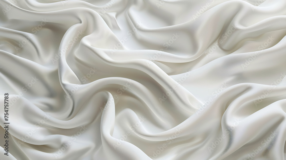 white silk fabric with waves abstract background white silk fabric with waves abstract background