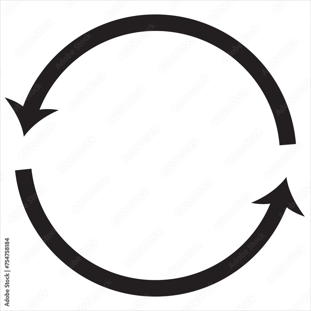 Circle arrow for infographic icons set. Vector illustration. Circle of arrows. Recycle, repeat, refresh icon Circle arrow for infographic icons set. Vector illustration. Circle of arrows. Recycle, repeat, refresh icon